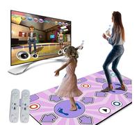 Tapis de Danse,Tapis de Danse Musical avec Télécommande,2 Enfants Rechargeable,8 Modes,100 Musiques,65 Jeux,Cadeau D'anniversaire de Journée des Enfants pour Garçons Filles de 3 4 5 6 7+ (Rose)
