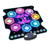 Tapis de danse Vatos -Jouet musical transportable avec LED - 8 Touches - 27 niveaux - Cadeau enfant 3+ans