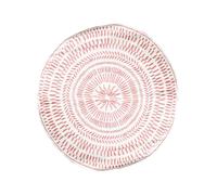 Tapis De Déco Extérieur Ethnique Laura - Diam. 150 Cm - Marron Terracotta Marron