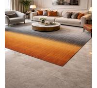 Tapis de décoration,Abstrait Moderne Blanc, Gris, Noir, Orange, Marron, 160 x 200 cm, Tapis Poils Ras Tapis Salon Chambre Décoration de la Maison,Rug for Living Room