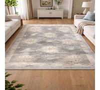Tapis de décoration,Motif géométrique Traditionnel Gris, Blanc, Rouge Clair, 70 x 120 cm, Tapis pour Salon Descente de lit Chambre, Couloir Halls D'EntréE, Cuisines, Buanderies