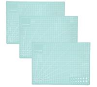 Tapis de Découpe 3 Pièces A4, Tapis de Découpe Double Face, Fonction Anti-Rayures, Tapis de Découpe en PVC, Recto-Verso, env. 30 * 22 Cm