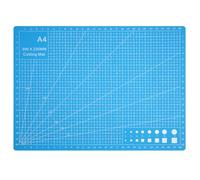 Tapis de Découpe A4, 30 x 22 cm Bleu Tapis de Coupe Auto-Cicatrisant Antidérapant, Double Face Cutting Mat, pour Scrapbooking, Artisanat, Découpage, Couture, Loisirs Créatifs, Patchwork, Sculpture
