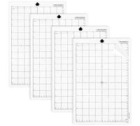 Tapis de Découpe Adhésif 4 Pcs Compatible avec Silhouette Cameo Explore Plotter - en Vinyle Transparent avec Grip Standard pour Bricolage (8x12 Pouces)