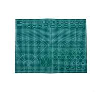 Tapis de découpe double face 3 mm d'épaisseur pour A2 pour A3 pour A4 A5 couture et gravure hydrophobe PP Craft Pad avec échelle de mesure antidérapante Format A-2 Vert