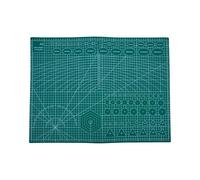 Tapis de découpe double face A2/A3/A4/A5 auto-cicatrisant avec lignes de grille pour matelassage, planche à découper verte de 3 mm d'épaisseur