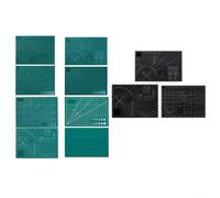 Tapis de découpe double face pour diverses activités artisanales - Étanche - Échelle claire pour des mesures précises - Design flexible (A-4 noir)