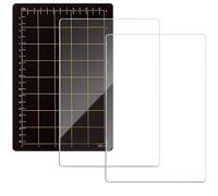 Tapis de découpe en acrylique transparent avec feuille magnétique quadrillée pour invitation faite à la main, fabrication de cartes de scrapbooking et couture, équipement de scrapbooking