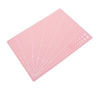 Tapis de Découpe en Plastique PP Rose pour Loisirs Créatifs Papier | Surface Plane, Résistance, sans Bavures, Rangement Pratique, pour Enseignants et Artisans