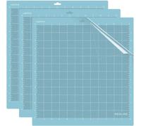 Tapis De Découpe Light Grip Remplacement Bleu 3Pcs Pour Silhouette Cameo,12 X 12 Pouces(30Cmx30Cm) Tapis De Coupe Collants Adhésifs Tapis Coupe Vinyle Anti-Dérapant Pour Couture Artisanale