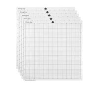 Tapis de découpe Lot de 5 tapis découpe adhésifs transparents rechange avec grille mesure 12 x pouces pour travaux manuels