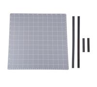 Tapis de découpe magnétique Plaque en acier inoxydable durable 30,5 x 30,5 cm avec 2 longues bandes magnétiques et 2 courtes bandes magnétiques adaptées aux matrices fines,