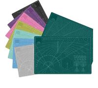 Tapis De Decoupe Planche à découper A2, quadrillée, auto-réparatrice, multicolore, recto verso, bloc-notes manuel, 60 x 45 cm(Light blue)
