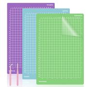 Tapis de Découpe pour Cricut Joy 12 x 8,5 pouces/ 30,5 x 21,6 cm Tapis de Découpe Adhésifs, 3 pièces Tapis de Coupe pour Cricut, Antidérapant Tapis de Découpe pour Accessoires Cricut Joy