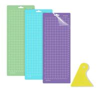 Tapis de découpe pour Cricut Joy, lot de 3 (35.55 x 14 cm), accessoires pour traceur et machine à écrire, colle de QIEDOVIEY