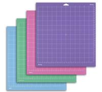 Tapis de découpe pour Cricut, tapis de découpe 12x12 (StandardGrip, LightGrip, StrongGrip, FabricGrip) pour Cricut Explore Air 2/Air/One, Vari 3psc FabricGrip