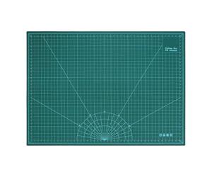 Tapis de découpe rotatif pour couture A0 Craft Tapis de découpe rotatif double face auto-cicatrisant Vert 120 x 90 cm