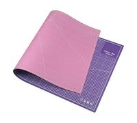 Tapis de Decoupe Tapis de découpe 120 x 60 cm, protection table en PVC, double face, rose et violet, auto-réparateur
