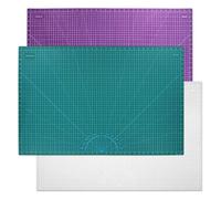 Tapis de Decoupe Tapis de découpe A1 double couleur Heigl 90 x 60 cm, bloc papier auto-réparateur multi-usages en PVC face(Pink purple)