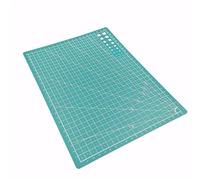 Tapis de Decoupe Tapis de découpe en PVC A3 A4 A5 for établi, patchwork, couture, manuel, bricolage, gravure au couteau, cuir, sous-couche latérale(A5 green)
