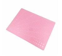 Tapis de Decoupe Tapis de découpe en PVC A3 A4 A5 for établi, patchwork, couture, manuel, bricolage, gravure au couteau, cuir, sous-couche latérale(Pink A5)