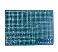 Tapis de Découpe Tapis de découpe en PVC Double face A4, tampon, outil Patchwork, plaque faite à la main, fournitures scolaires foncées 22x30cm(Green)