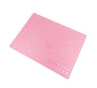 Tapis de Decoupe Tapis de découpe en PVC, simple face, patchwork, for établi, couture, manuel, bricolage, couteau, gravure, planche cuir Bureau(Pink,A5)