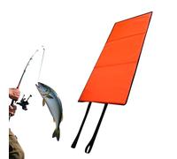 Tapis de décrochement pour poissons | avec sangle élastique pliable et portable | Tapis de protection pour poissons - Pour eau douce, rive, lac rivière, eau salée, pêcheur débutant, bass truite