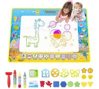 Tapis de dessin à l'eau - Aquadoodle 100x70cm - Réutilisable - 3 stylos inclus - Multicolore