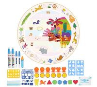 Tapis de dessin à l'eau Lyanny - Grand tapis de dessin à l'eau magique, jouets éducatifs pour garçons et filles, avec stylos et tampons magiques
