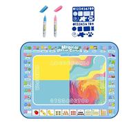 Tapis de Dessin à l'Eau - Tableau Éducatif pour Écrire | Feuille d'Eau Colorée | Pour développement sensoriel motricité fine classe maternelle