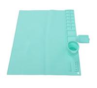 Tapis de Dessin Artistique pour Enfants, Tapis Artisanal de Peinture en Silicone Lavable Multifonctionnel avec Tasse pour le Travail Artistique
