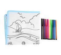 Tapis de dessin en tissu réutilisable pour enfants, tapis de peinture effaçable pour bébé, tapis lavable pour enfants