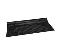 Tapis de dessous de gril extra large et sous-gril extra large pour terrasse | 91,4 x 121,9 cm 2,0 mm PVC antidérapant texture diamant bouclier chaleur et graisse bords plats restent vers le bas
