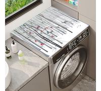 Tapis De Dessus De Machine à Laver Housse AntidéRapante Pour Lave Linge Tapis Anti Vibration Machine A Laver SèChe-Linge Cache PoussièRe Laveuse Pour Cuisine Salle De Bain (Color 4,40x50 cm)