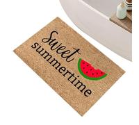 Tapis de d'extérieur - Paillasson Hello Summer | Tapis d'entrée intérieur et extérieur 40,6 x 61 cm antidérapant avec Envers en Caoutchouc