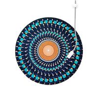 Tapis de disque - 30,5 cm - Antidérapant - Illusion d'optique - Accessoire audio décoratif pour affichage artistique, collection d'écoute musicale et équipement familial, Poisson, Reportez-vous à la