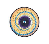 Tapis de disque - Tapis de platine en feutre de 30,5 cm pour une rotation fluide du vinyle | Accessoire de DJ antistatique avec illusion d'optique, design d'animation pour platinettes, équipement de