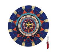 Tapis de divination astrologique - Pendules de radiesthésie - Surfaces en caoutchouc antidérapant pour les amateurs de tarots - Tapis de radiesthésie en caoutchouc