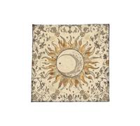 Tapis de divination brodé de qualité supérieure avec symboles de tarot pour la pratique spirituelle et les rituels portables Durabilité Tarot