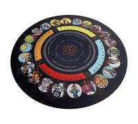 Tapis de divination - Tapis de cérémonie pendulaire, nappe de table pour cartes de tarot, planche pendulaire métaphysique, cadeau de sorcière pour la spirituelle, la méditation, 20 cm