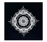Tapis De Divination Tarot - Carré 49x49 Cm Pour Lecture De Cartes Oracle | Tissu Spirituel Pour Méditation Et Pratique - pour les Rassemblements Familiaux, les Fêtes, la Lecture de Cartes Oracle, la P