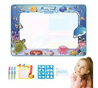 Tapis de doodle avec eau - Tapis de dessin de doodle à colorier sans désordre | Jouet de table réutilisable pour écriture et peinture, tapis de peinture à l'eau 100 x 80 cm pe