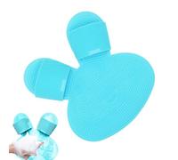 Tapis de douche à friction arrière - Massage des pieds en silicone, tapis de gommage de bain | Tapis exfoliant de sol sans glissement, brosse de massage de nettoyage en profondeur pour le bain