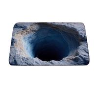 Tapis de Douche Absorbant Carpette d'Entrée Antidérapante | Tapis Absorbant Salle De Bain Design Abyssal Visuel 3D Pour Bureau, Cuisine, Maison, Entrée, Intérieur, Extérieur, Douche Et