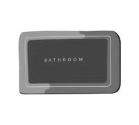 Tapis de douche absorbant lavable à séchage rapide antidérapant en terre de diatomée - Tapis de bain imperméable pour évier de cuisine et espace bien-être