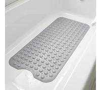 OTraki Tapis de Douche antidérapant 100 x 40 cm, Long Tapis de Bain antidérapant, Tapis de Baignoire en TPE, antidérapant grâce à Ses 200 ventouses et Ses Larges Trous de Drainage