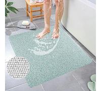 Tapis de douche antidérapant, 80x80 cm, doux, confortable, tapis de douche antidérapant pour baignoire et zones humides, convient uniquement pour les cabines de douche de plus de 90 cm
