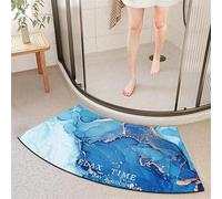 Tapis de Douche antidérapant Anti Moisissure Marbre Dorure Diatomée Tapis de Bain incurvé pour Salle de Bain Tapis de Douche Super Absorbant Tapis de Douche extérieur Tapis de Douche
