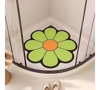 Tapis de Douche antidérapant et Anti-moisissure, Tapis d'angle pour Douche intérieure, Tapis de Douche en luffa antidérapant pour Personnes âgées, avec bonde, Facile à Nettoyer, séchage rapi